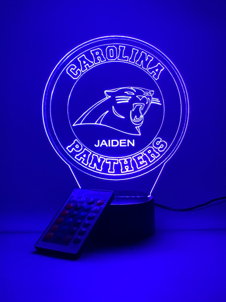Carolina Panthers Personalized 3D Lamp For Sport Fans AZ3DLA005