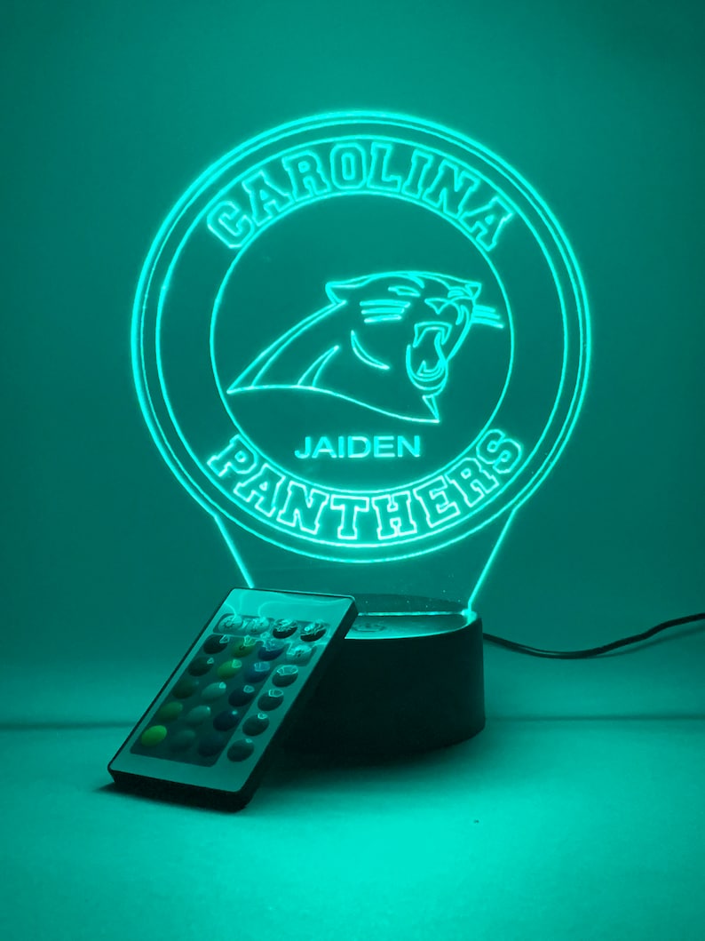 Carolina Panthers Personalized 3D Lamp For Sport Fans AZ3DLA005
