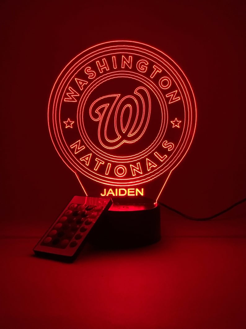 Washington Commanders Personalized 3D Lamp For Sport Fans AZ3DLA032