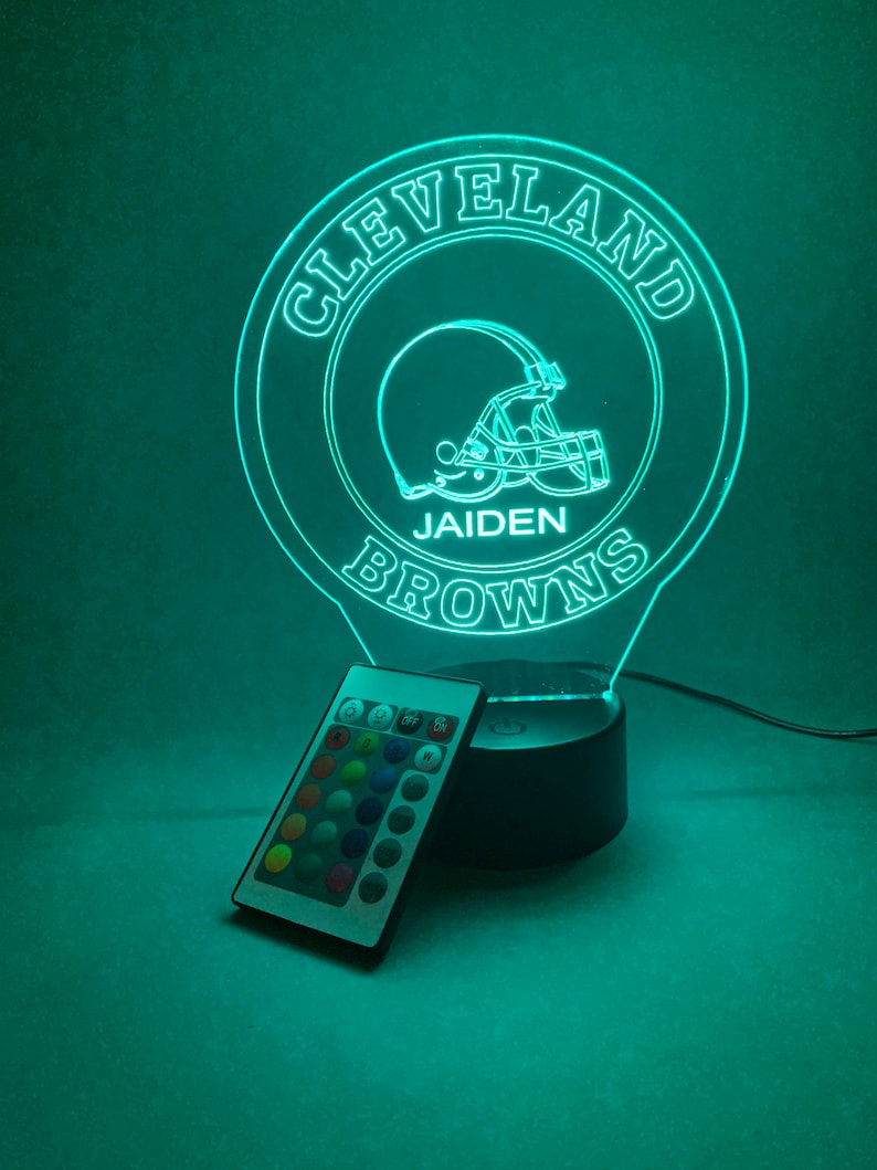 Cleveland Browns Personalized 3D Lamp For Sport Fans AZ3DLA008