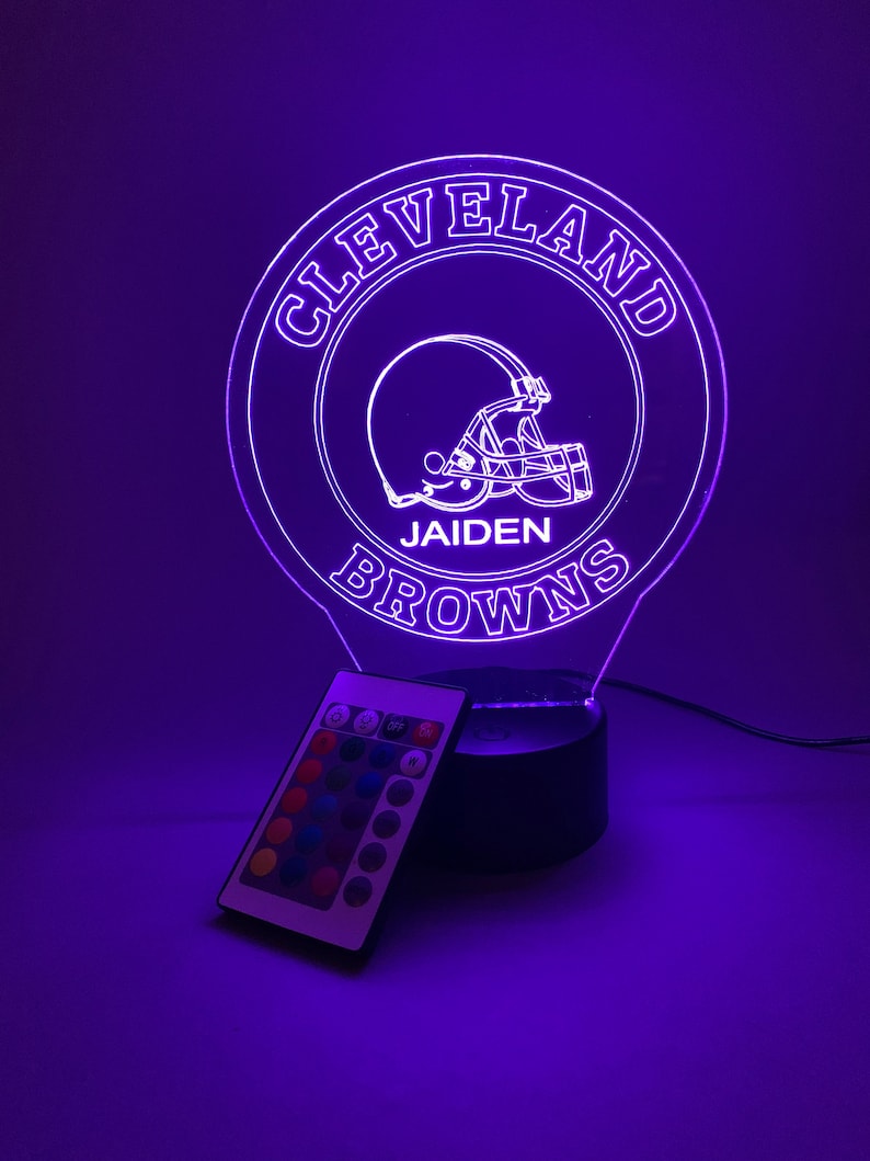 Cleveland Browns Personalized 3D Lamp For Sport Fans AZ3DLA008