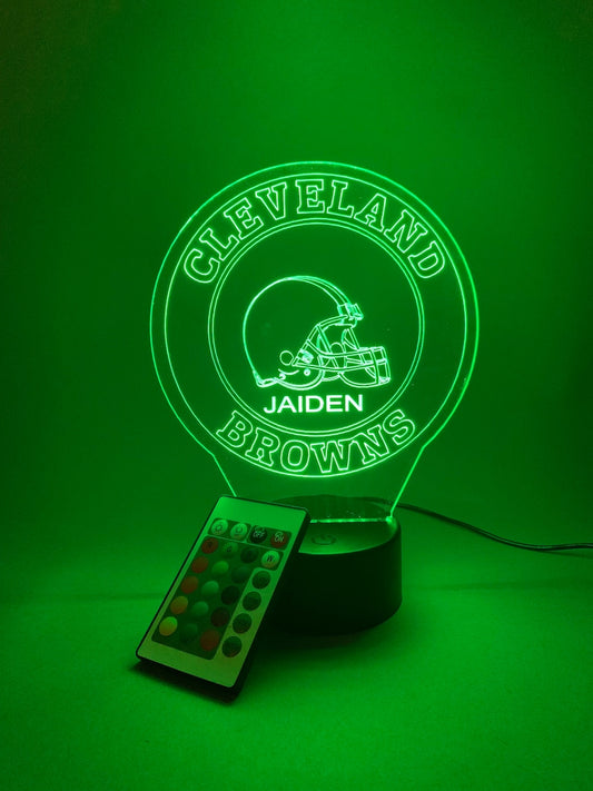 Cleveland Browns Personalized 3D Lamp For Sport Fans AZ3DLA008