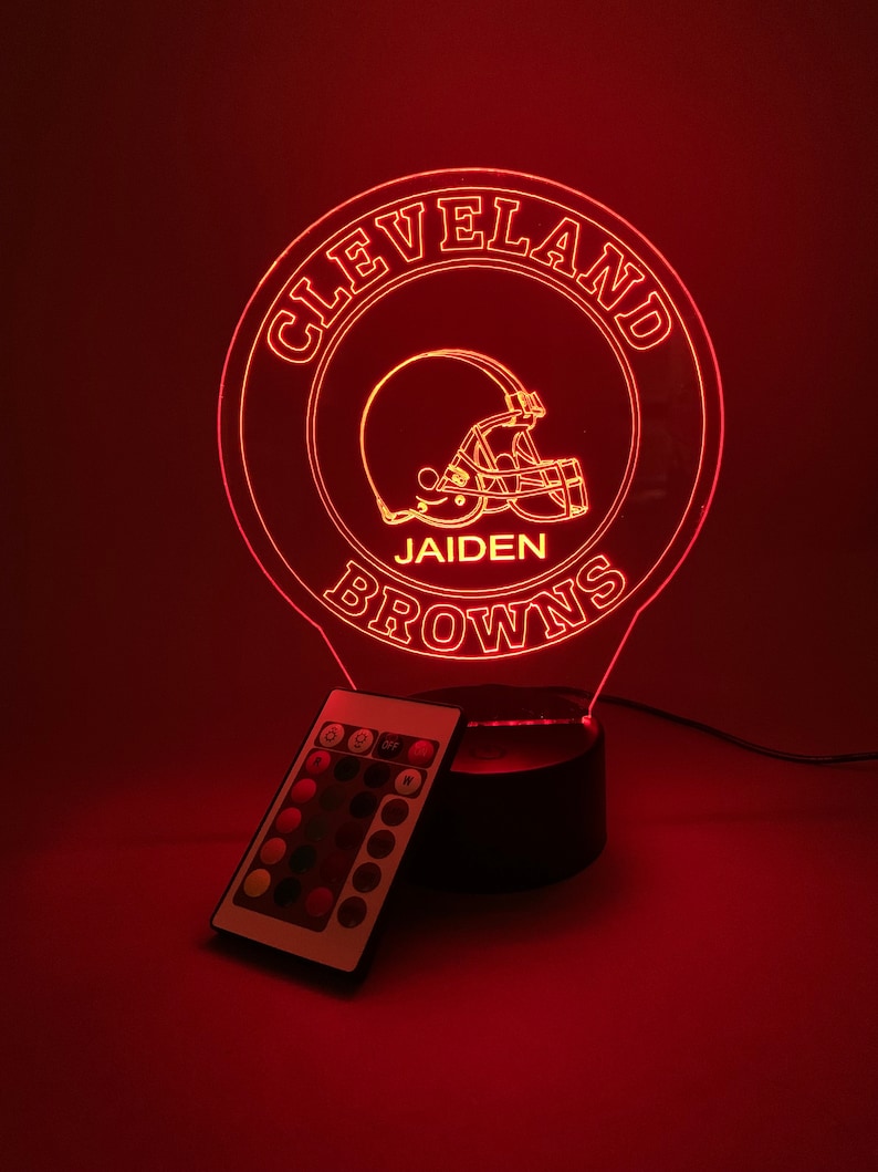 Cleveland Browns Personalized 3D Lamp For Sport Fans AZ3DLA008