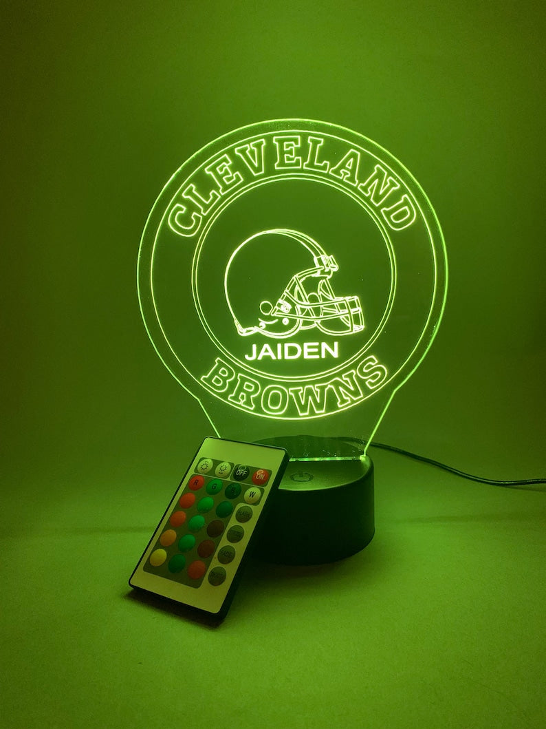 Cleveland Browns Personalized 3D Lamp For Sport Fans AZ3DLA008