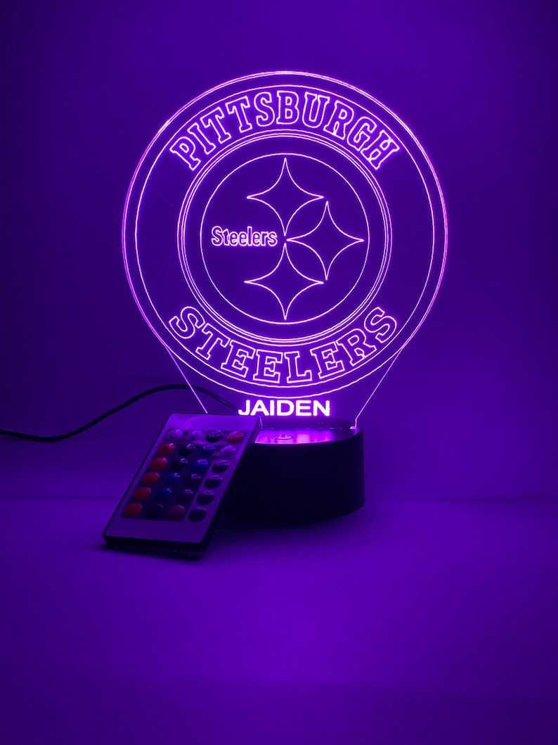 Pittsburgh Steelers Personalized 3D Lamp For Sport Fans AZ3DLA027