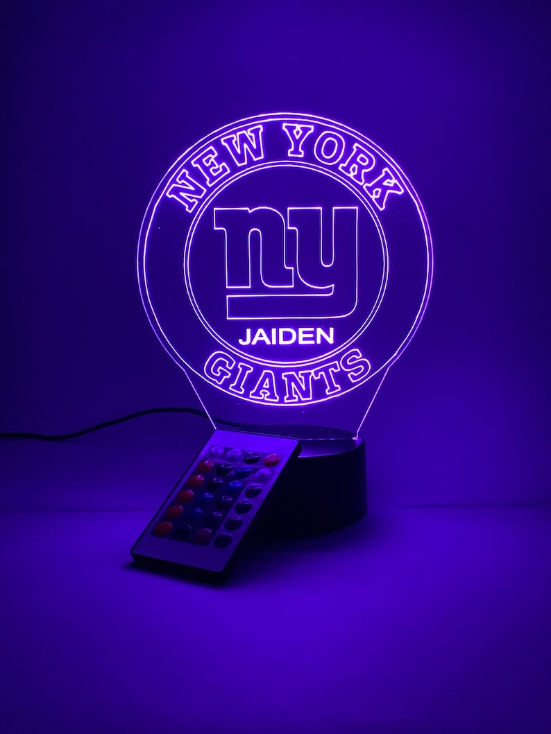 New York Giants Personalized 3D Lamp For Sport Fans AZ3DLA024