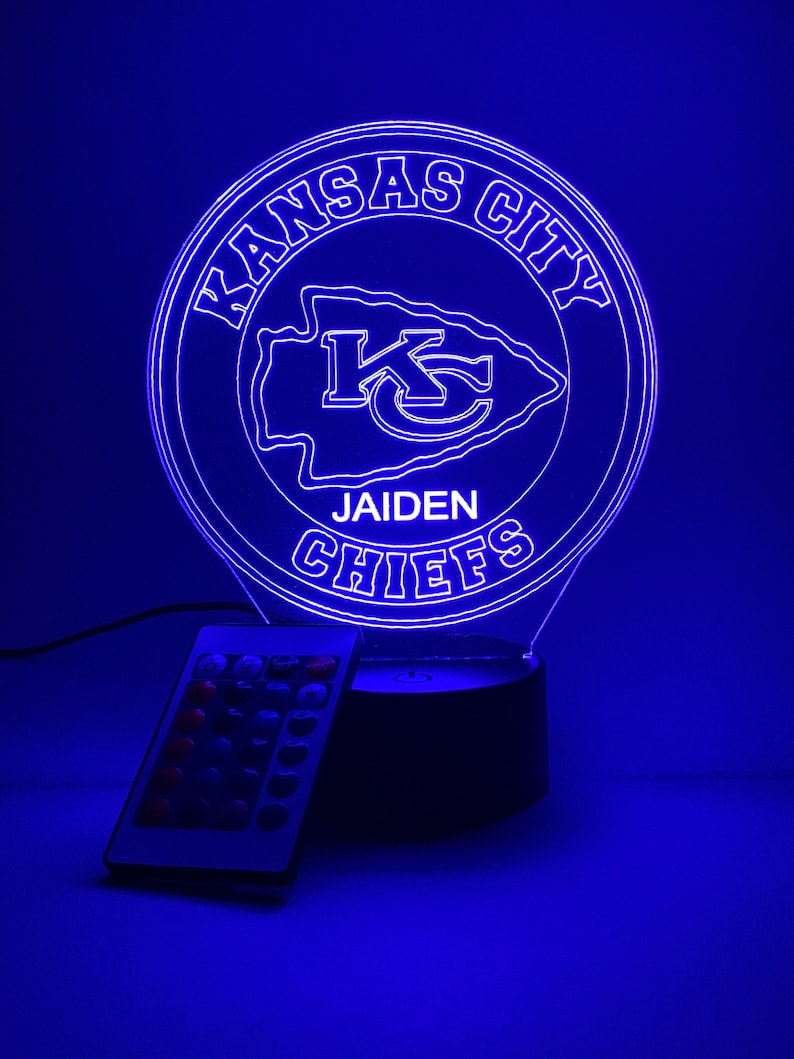 Kansas City Chiefs Personalized 3D Lamp For Sport Fans AZ3DLA016