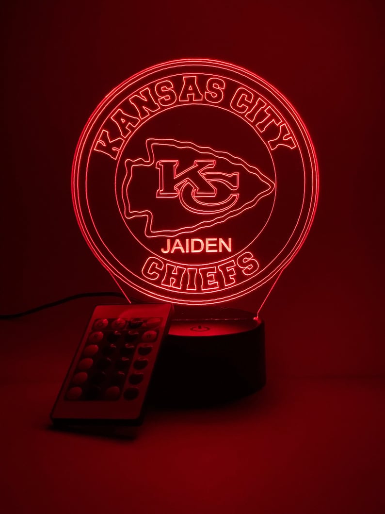 Kansas City Chiefs Personalized 3D Lamp For Sport Fans AZ3DLA016