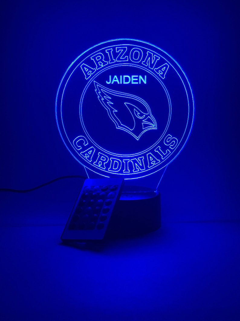 Arizona Cardinals Personalized 3D Lamp For Sport Fans AZ3DLA001