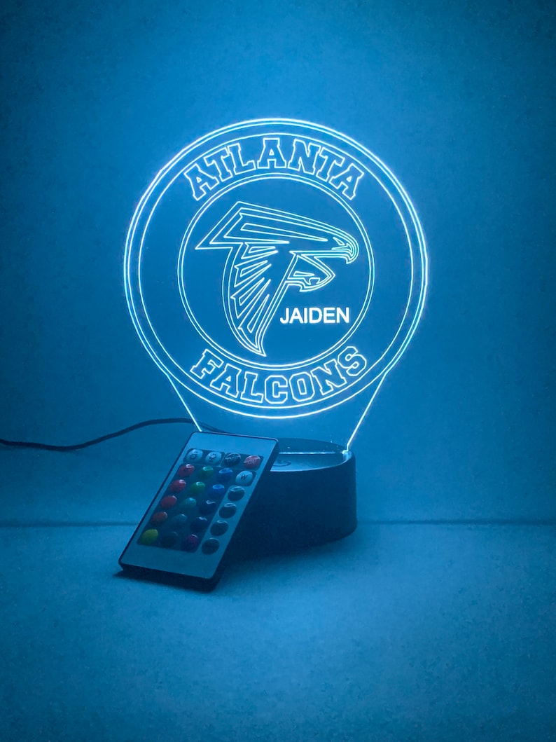 Atlanta Falcons Personalized 3D Lamp For Sport Fans AZ3DLA002