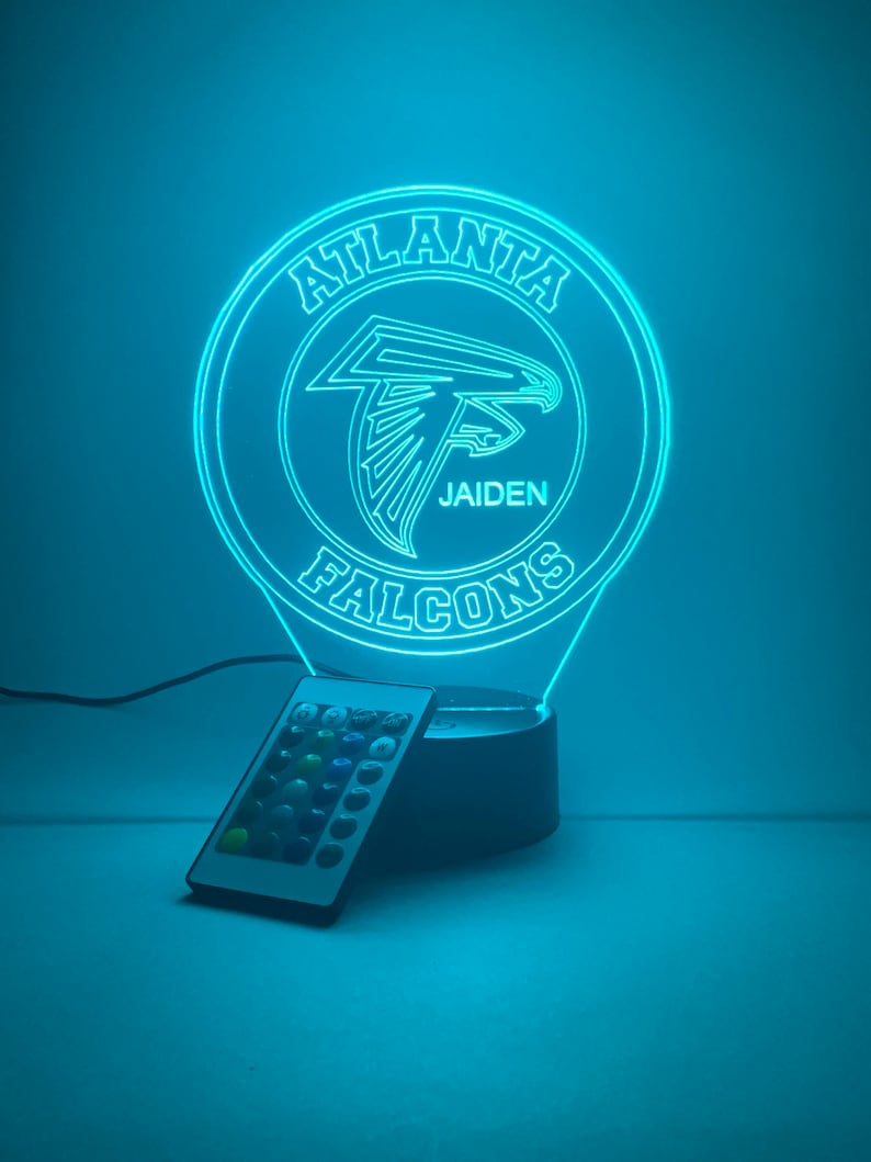 Atlanta Falcons Personalized 3D Lamp For Sport Fans AZ3DLA002