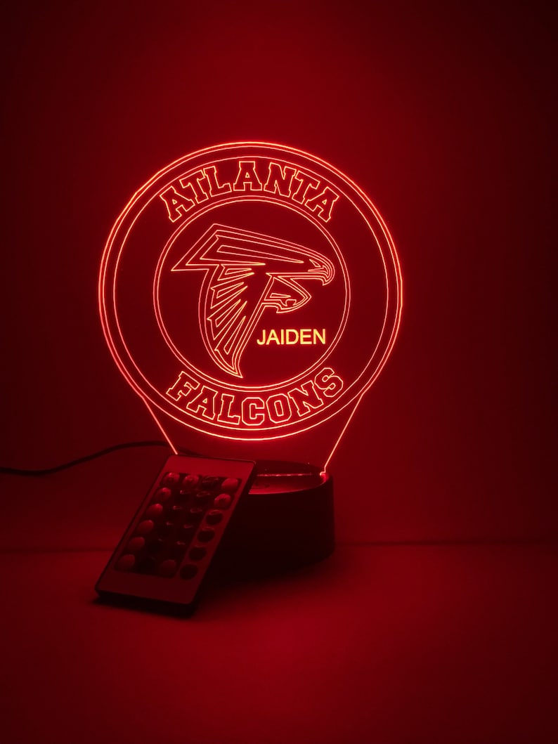 Atlanta Falcons Personalized 3D Lamp For Sport Fans AZ3DLA002