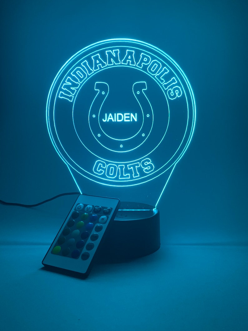 Indianapolis Colts Personalized 3D Lamp For Sport Fans AZ3DLA014