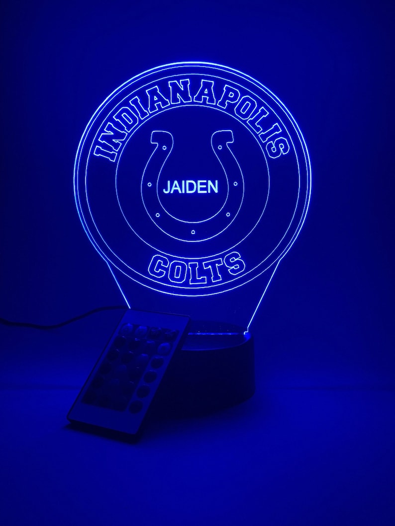 Indianapolis Colts Personalized 3D Lamp For Sport Fans AZ3DLA014