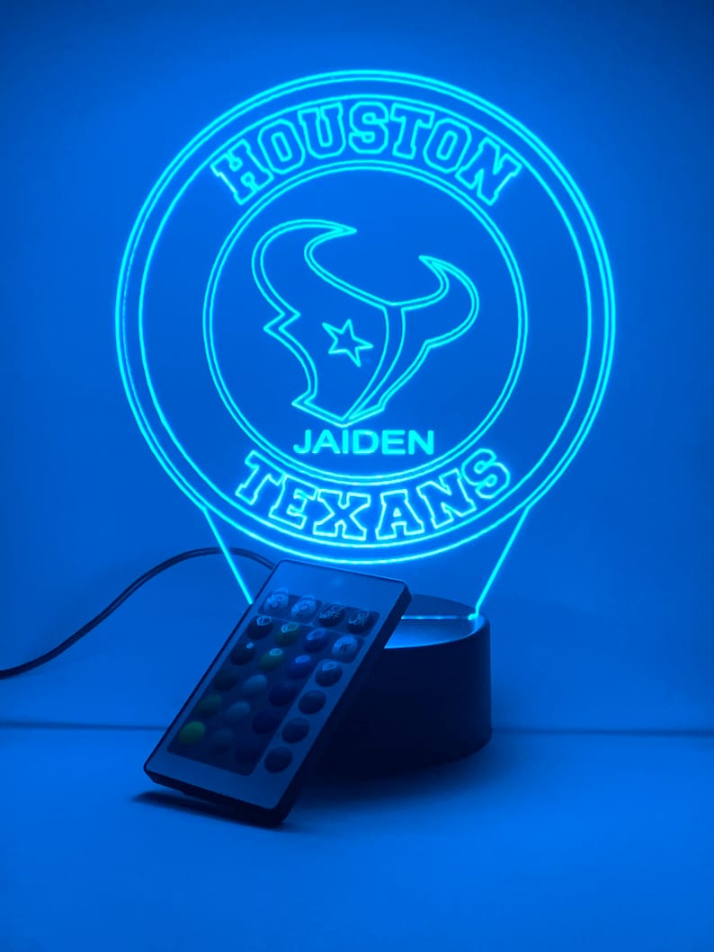 Houston Texans Personalized 3D Lamp For Sport Fans AZ3DLA013