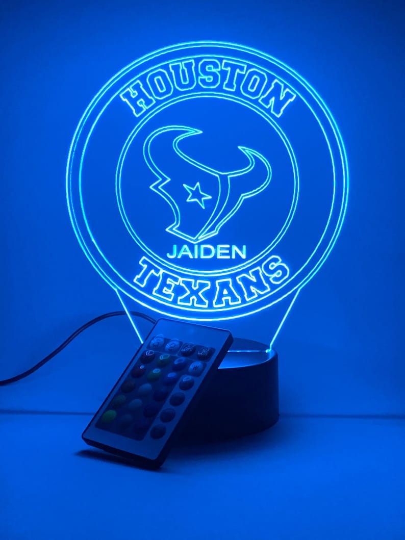 Houston Texans Personalized 3D Lamp For Sport Fans AZ3DLA013