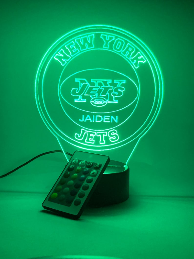 New York Jets Personalized 3D Lamp For Sport Fans AZ3DLA025