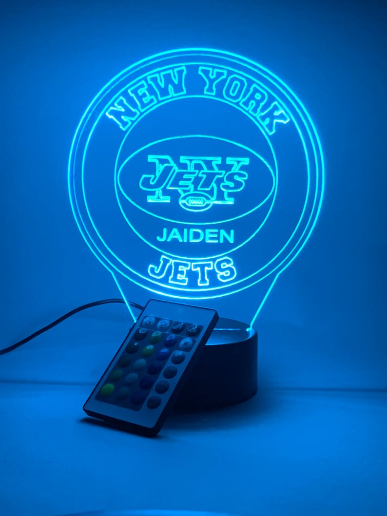 New York Jets Personalized 3D Lamp For Sport Fans AZ3DLA025