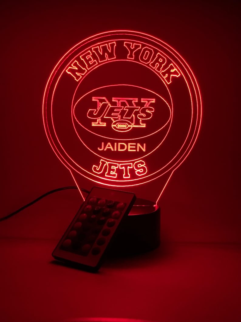 New York Jets Personalized 3D Lamp For Sport Fans AZ3DLA025