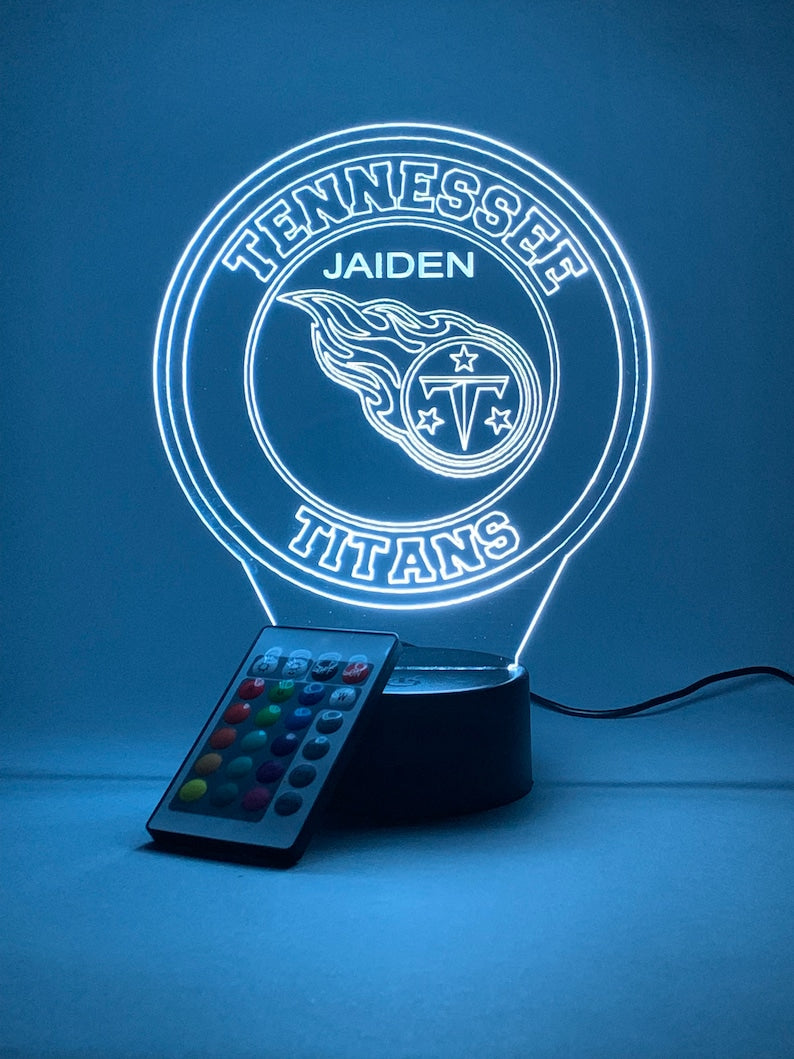 Tennessee Titans Personalized 3D Lamp For Sport Fans AZ3DLA031