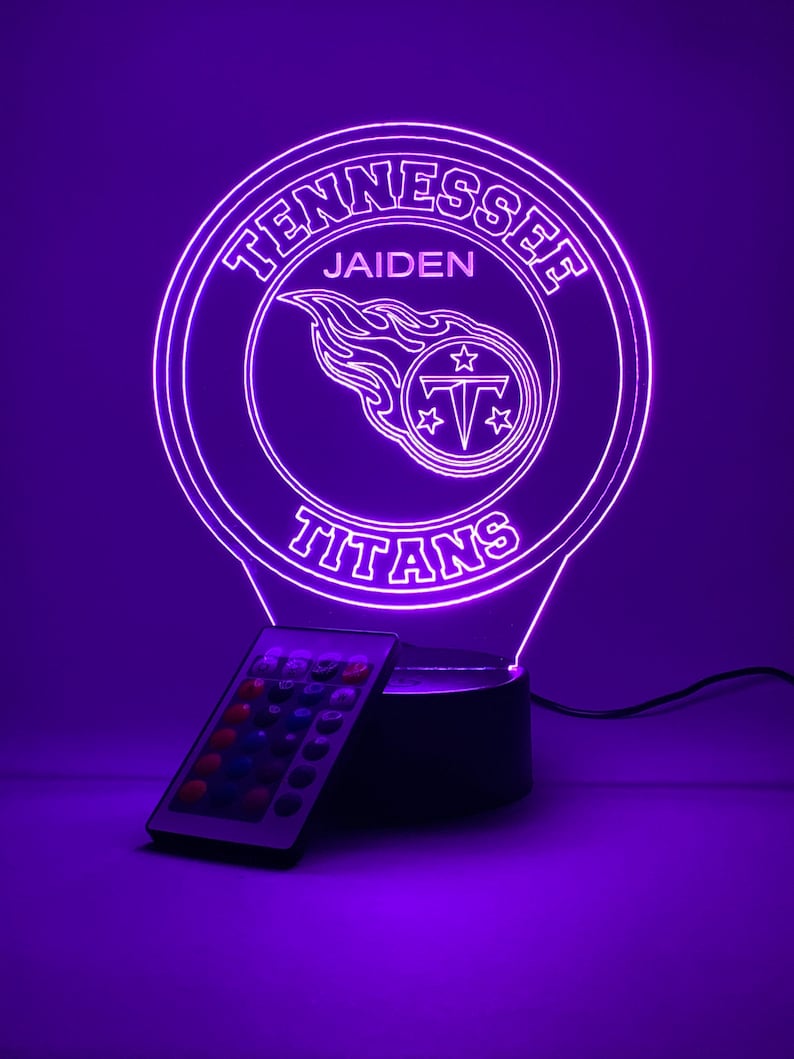 Tennessee Titans Personalized 3D Lamp For Sport Fans AZ3DLA031
