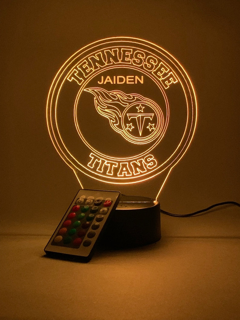 Tennessee Titans Personalized 3D Lamp For Sport Fans AZ3DLA031