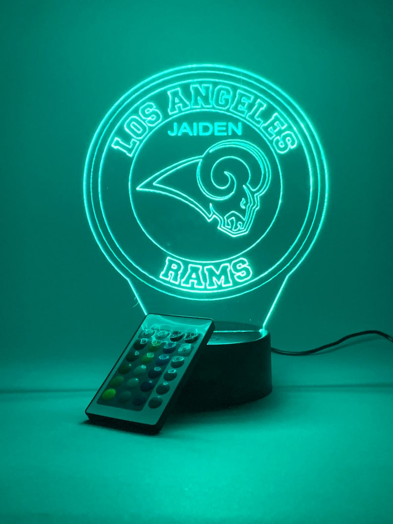 Los Angeles Rams Personalized 3D Lamp For Sport Fans AZ3DLA019