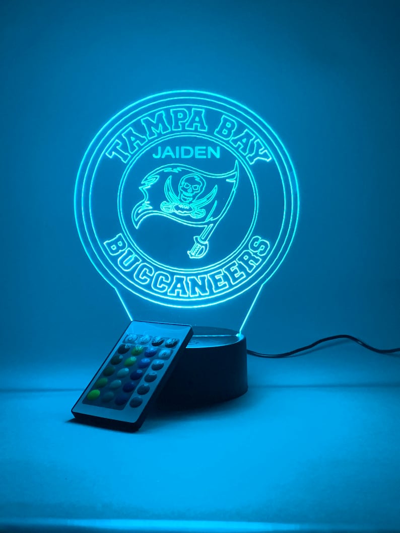 Tampa Bay Buccaneers Personalized 3D Lamp For Sport Fans AZ3DLA030
