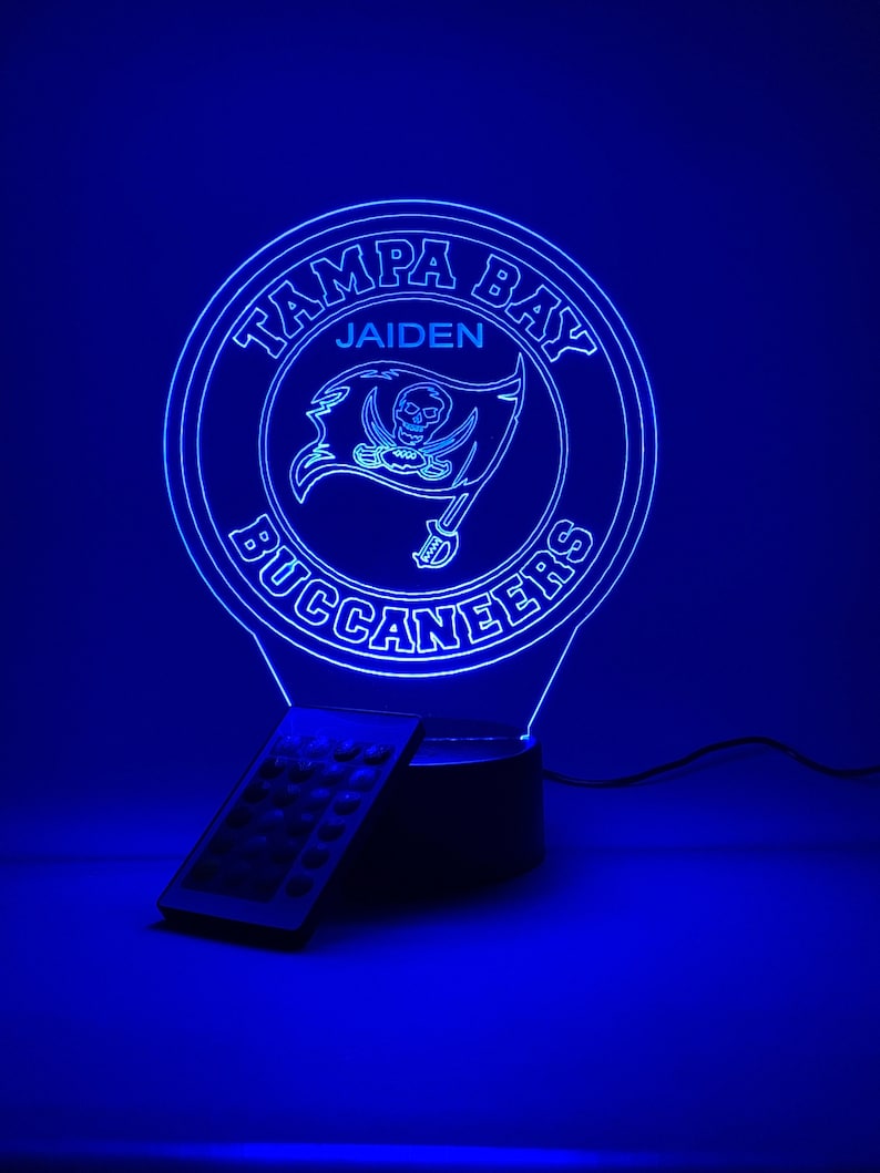 Tampa Bay Buccaneers Personalized 3D Lamp For Sport Fans AZ3DLA030
