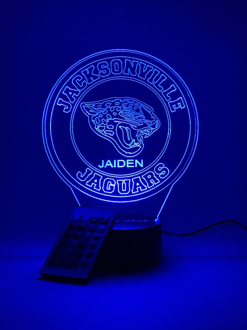 Jacksonville Jaguars Personalized 3D Lamp For Sport Fans AZ3DLA015