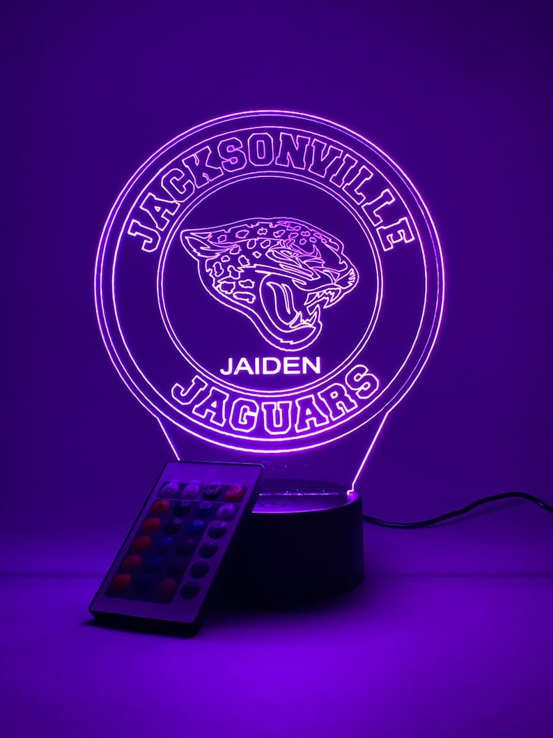 Jacksonville Jaguars Personalized 3D Lamp For Sport Fans AZ3DLA015