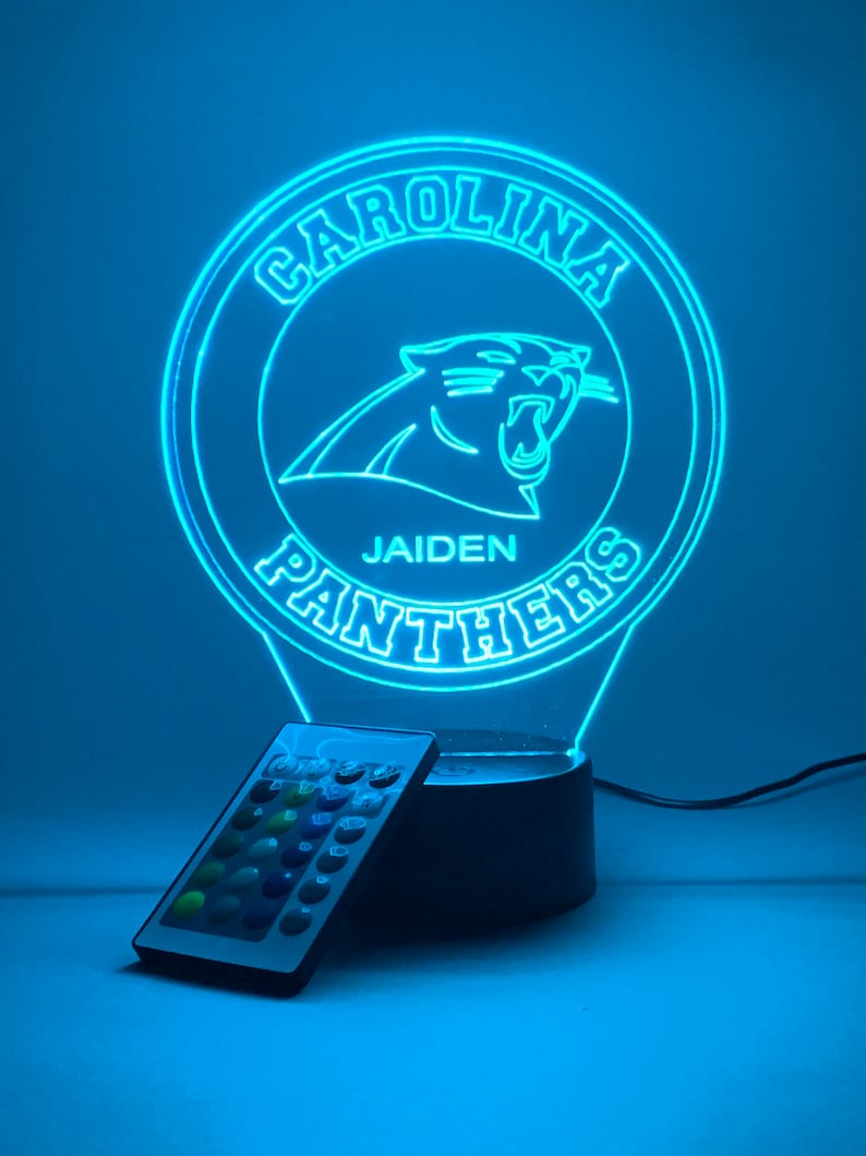 Carolina Panthers Personalized 3D Lamp For Sport Fans AZ3DLA005