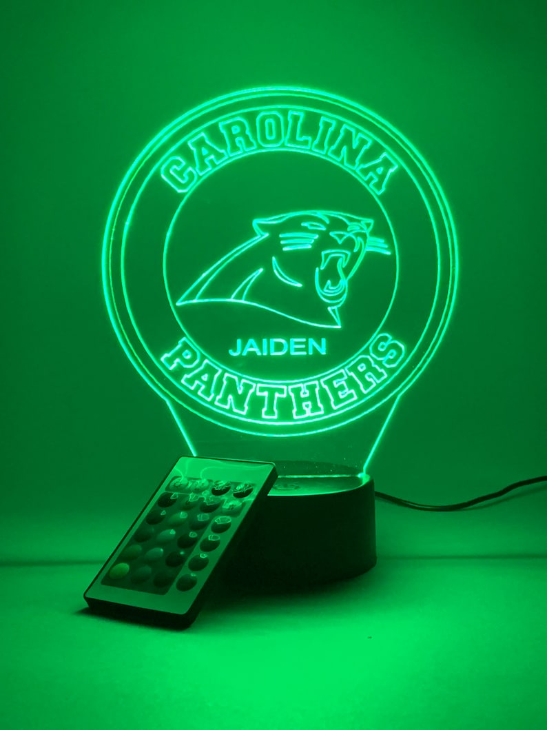 Carolina Panthers Personalized 3D Lamp For Sport Fans AZ3DLA005