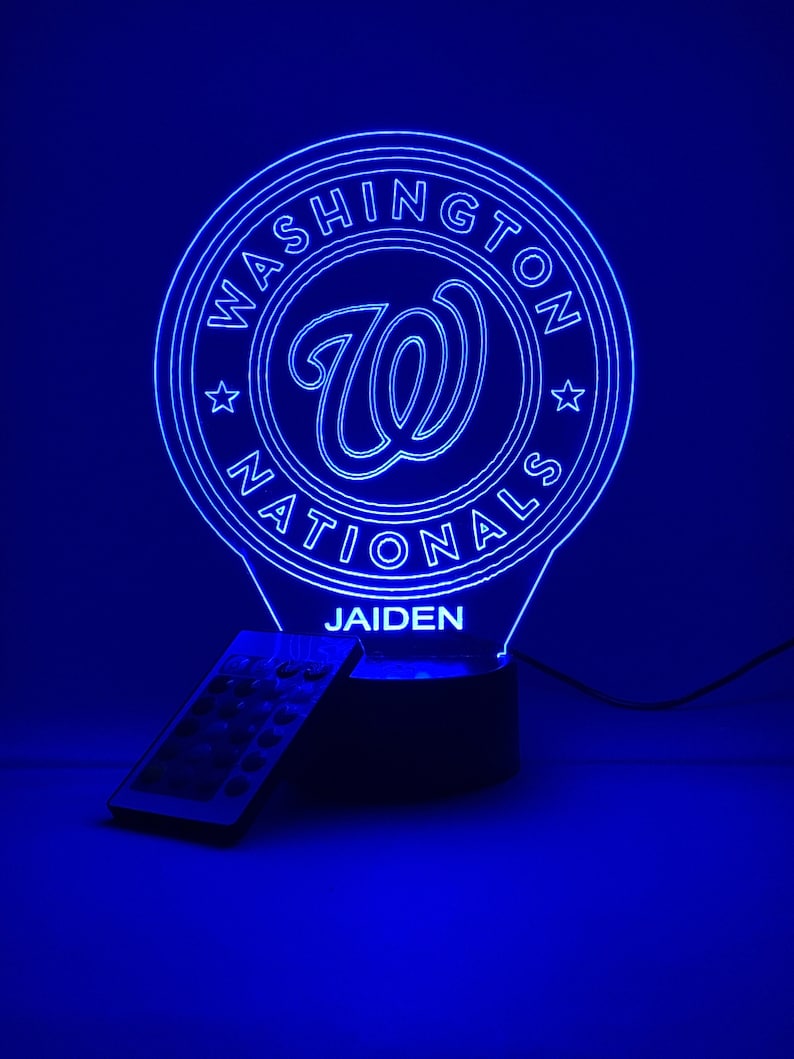 Washington Commanders Personalized 3D Lamp For Sport Fans AZ3DLA032