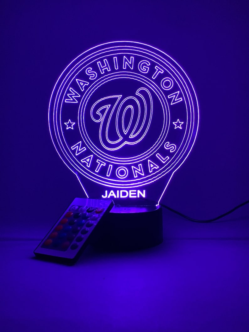 Washington Commanders Personalized 3D Lamp For Sport Fans AZ3DLA032