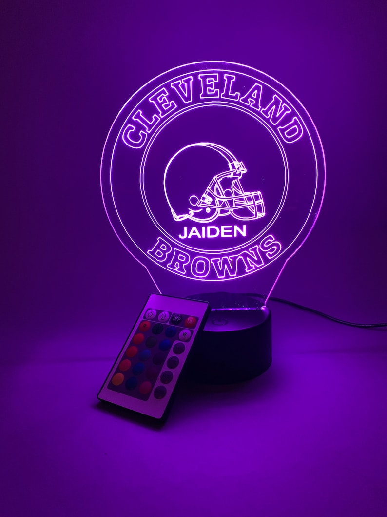 Cleveland Browns Personalized 3D Lamp For Sport Fans AZ3DLA008