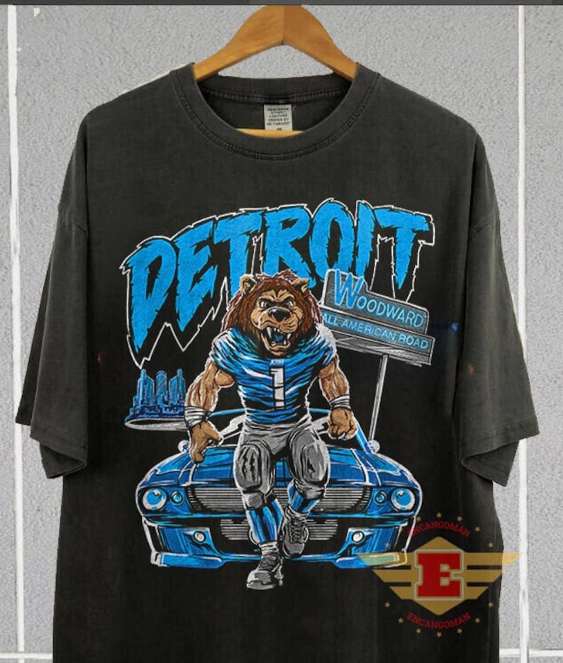 Detroit Lions Unisex T-Shirt Detroit Football Shirt Gift For Sport Fans AZTS012