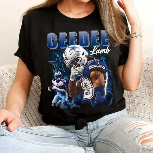 CeeDee Lamb Dallas Cowboys Unisex T-Shirt Gift For Sport Fans AZTS017