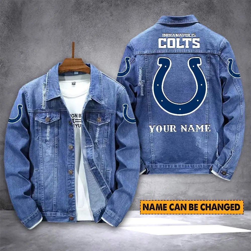 Indianapolis Colts  Personalized New Denim Jacket S9DJ015