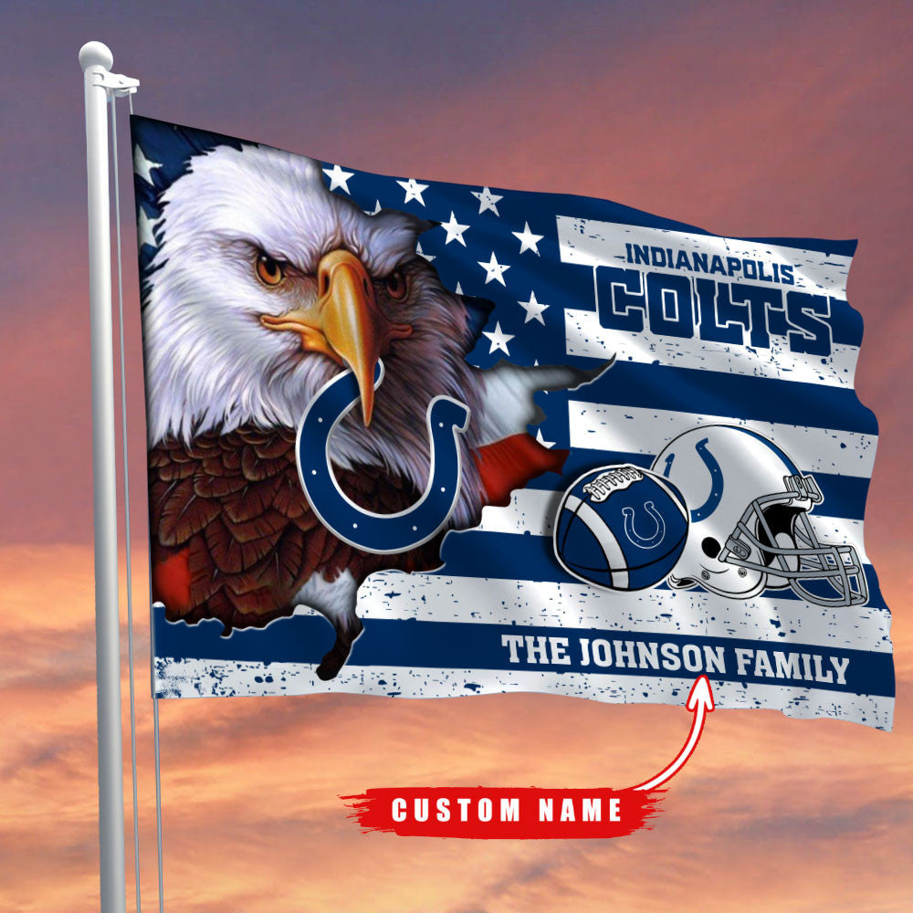 Indianapolis Colts-Flag-Custom Name