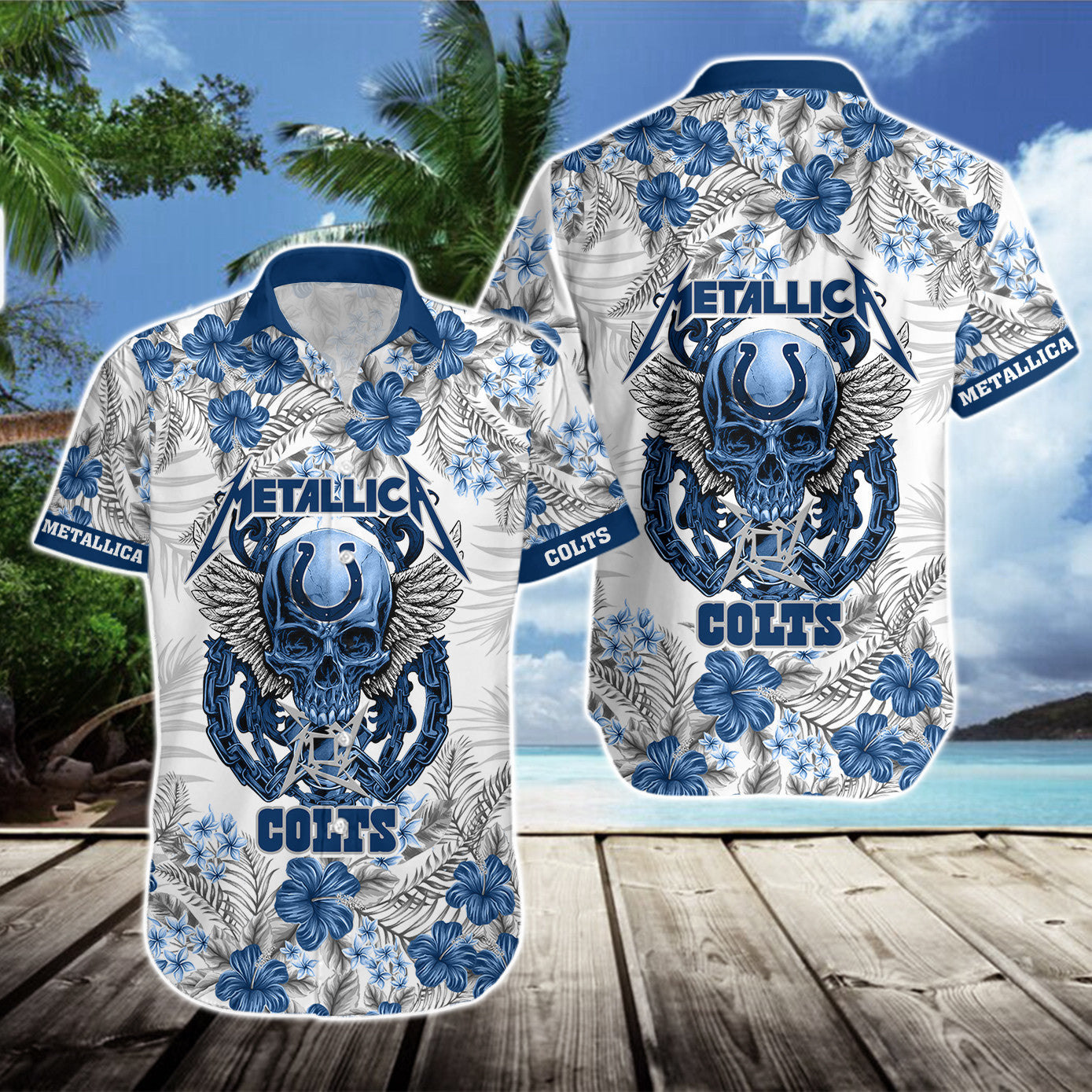 Indianapolis Colts Hawaii Shirt & Shorts BG338