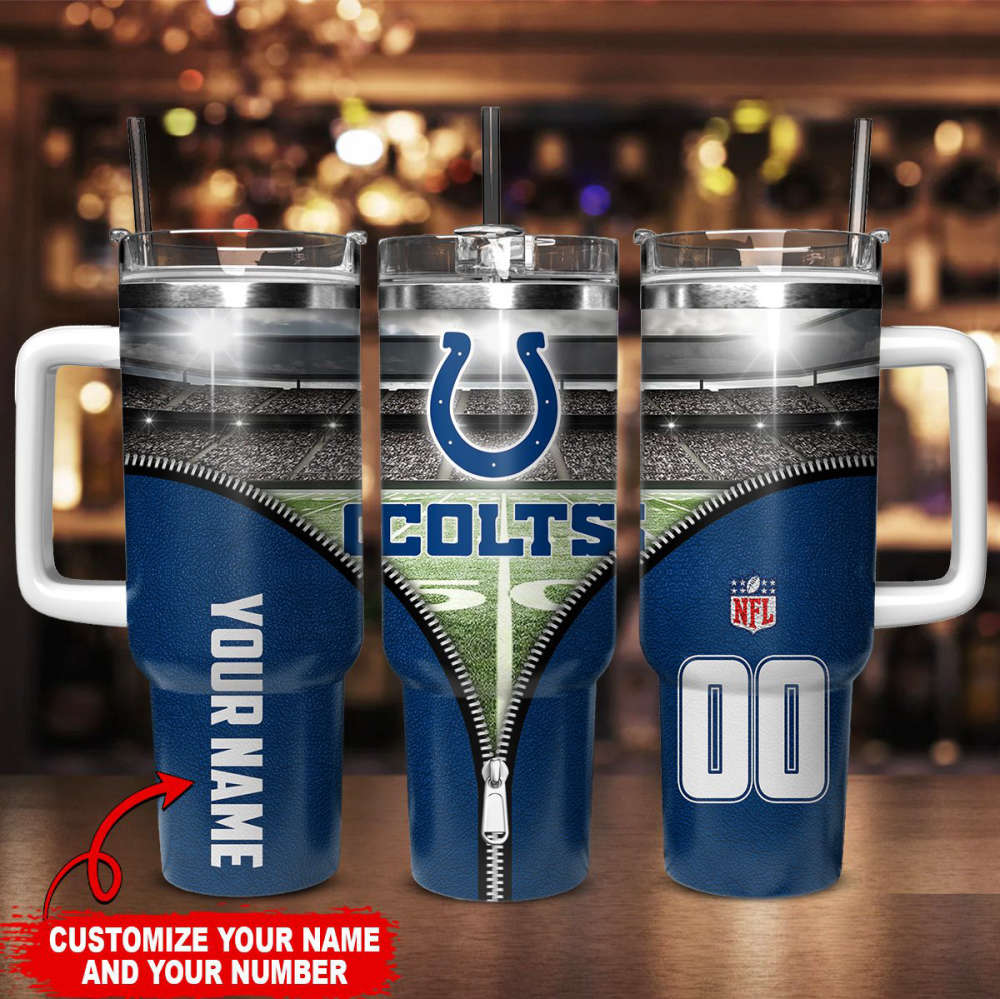 Indianapolis Colts Personalized Limited Edition Sport Fan Gift 40oz Tumbler AZC40OZT124
