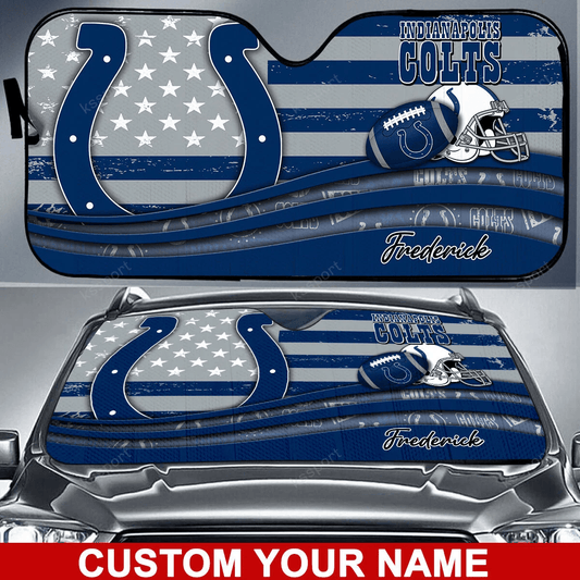 Indianapolis Colts Personalized Auto Sun Shade BG13