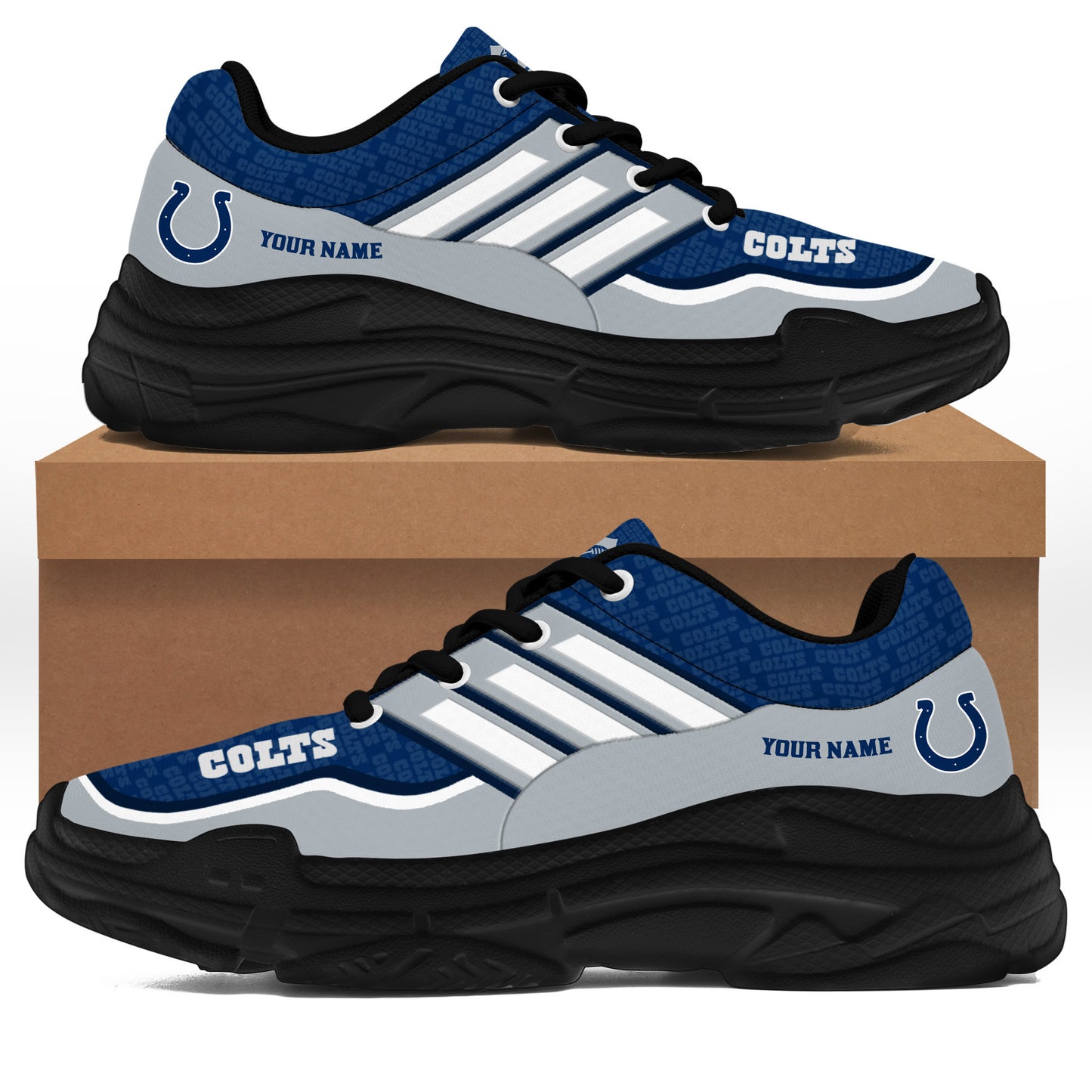 Indianapolis Colts Personalized Chunky Sneakers 07