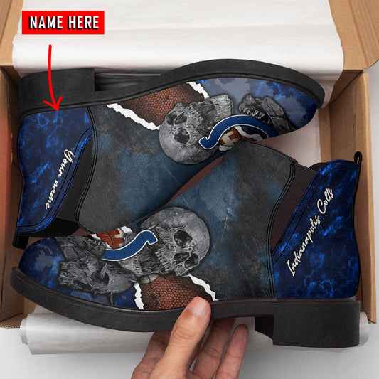 Indianapolis Colts Personalized Comfort & Fashion Short Boots BG06