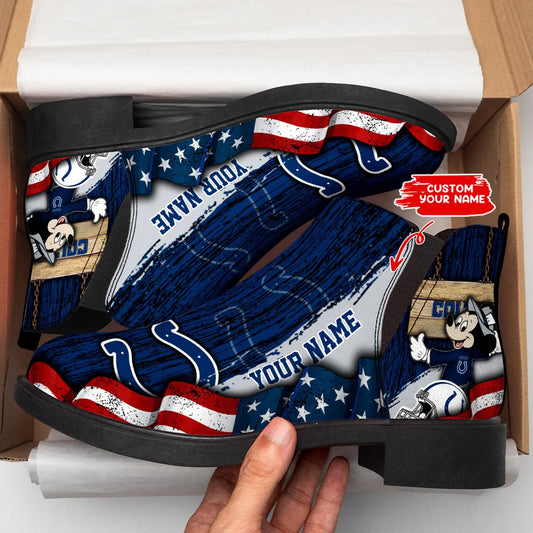Indianapolis Colts Personalized Comfort & Fashion Short Boots BG66