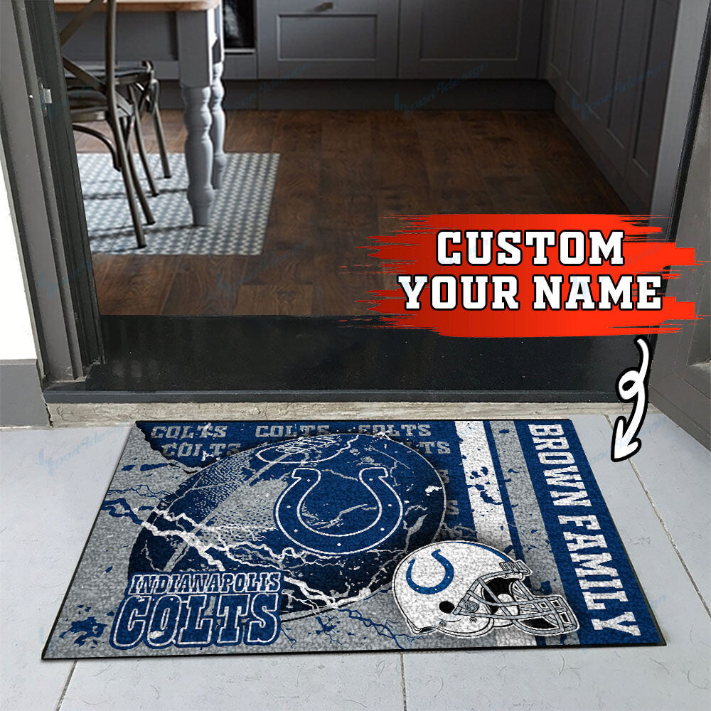 Indianapolis Colts Personalized Doormat BG14