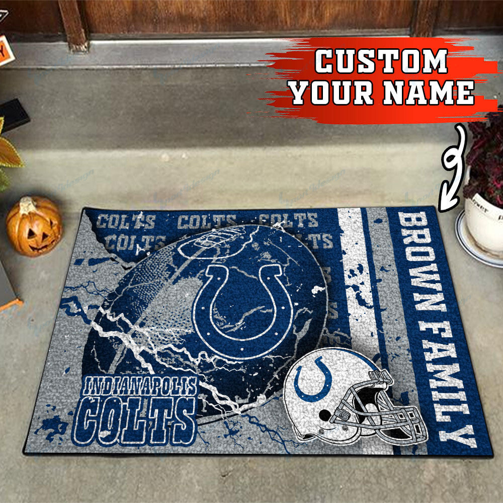 Indianapolis Colts Personalized Doormat BG14