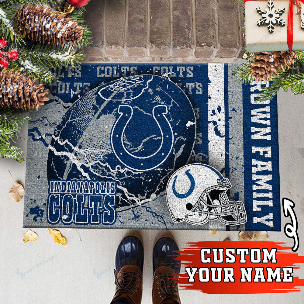 Indianapolis Colts Personalized Doormat BG14