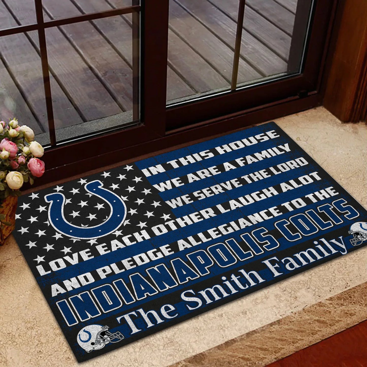Indianapolis Colts Personalized Doormat BG297